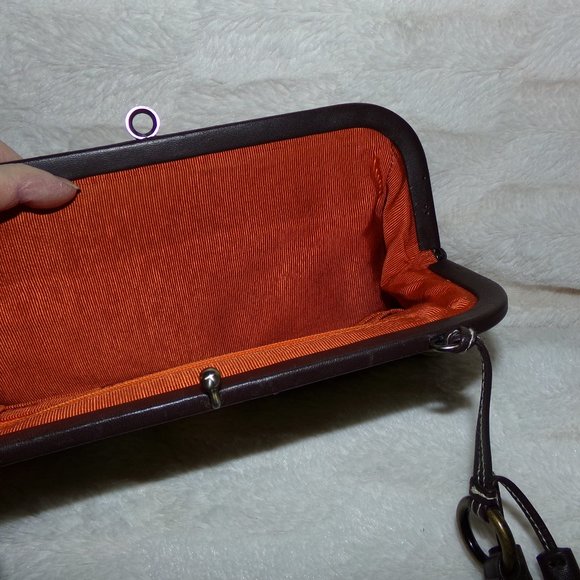 Isabella Fiore small floral sequined leather tassel hand bag - Picture 5 of 6